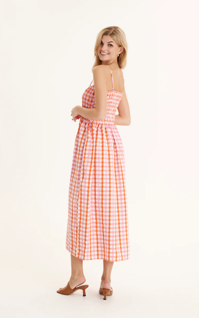 Summery Copenhagen Iona String Dress in Check