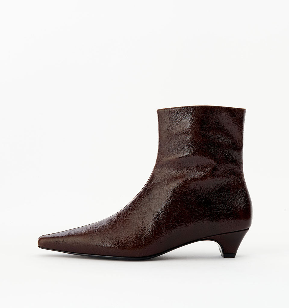 Alias Mae Tabitha  Choc Crinkle Leather Boot