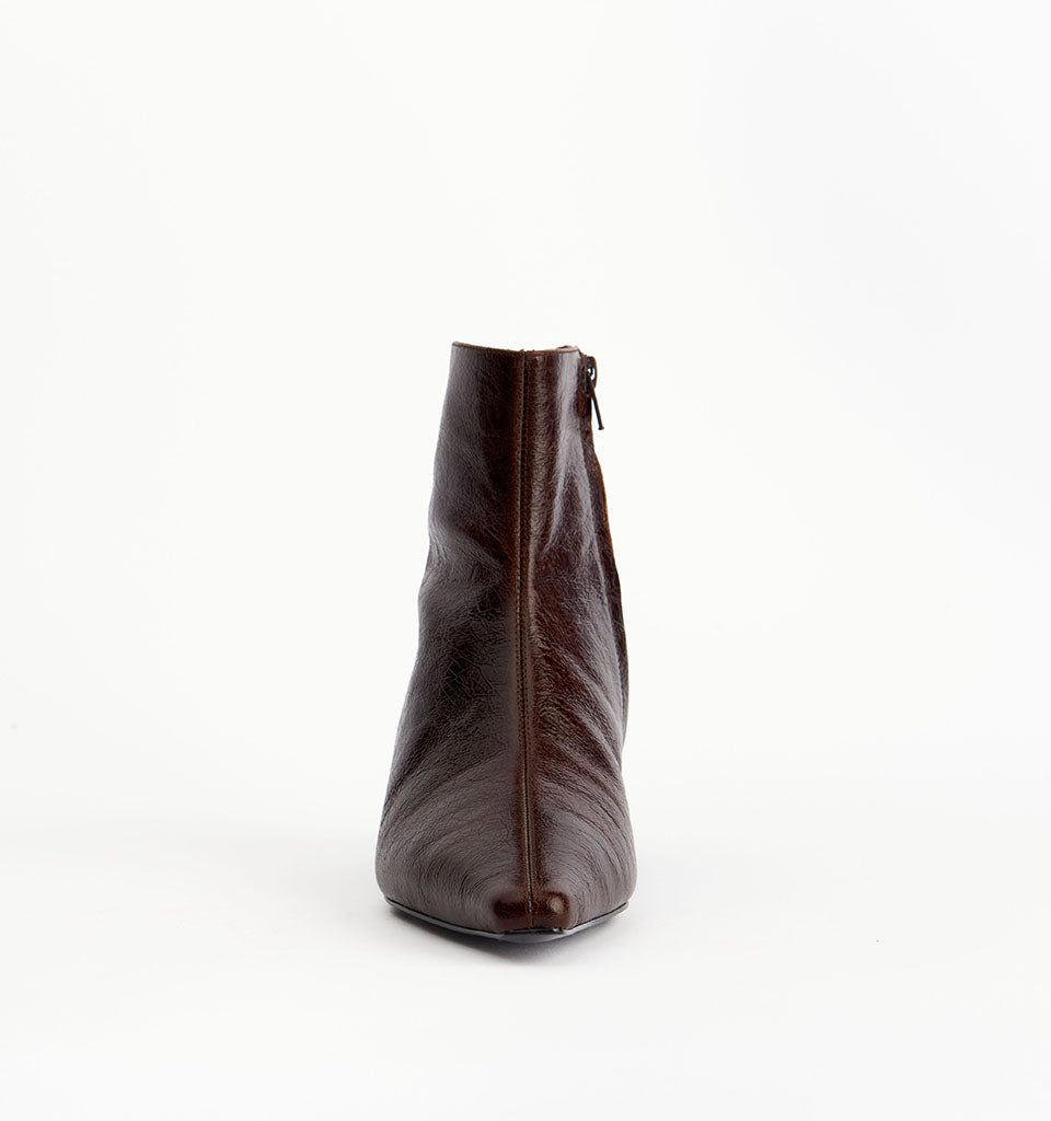 Alias Mae Tabitha  Choc Crinkle Leather Boot