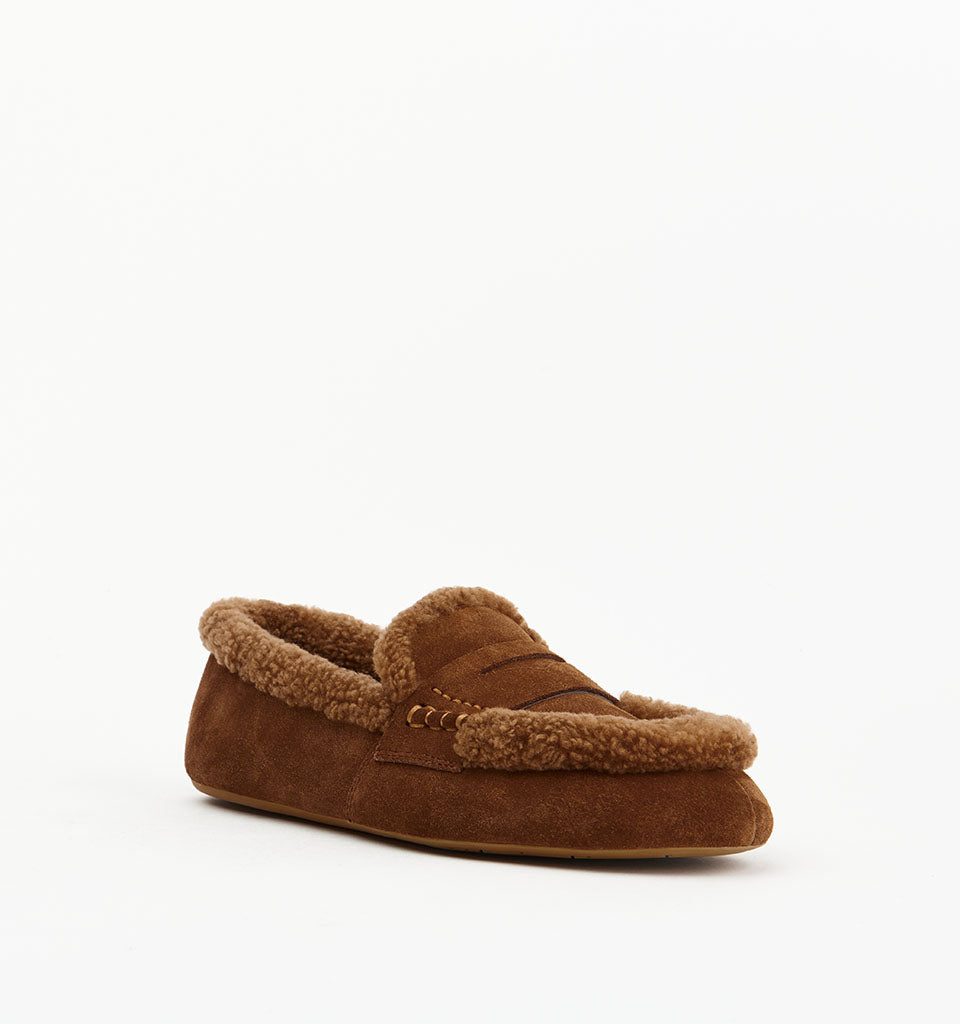 Alias Mae Tegan Shoe Mocha Suede Shearling