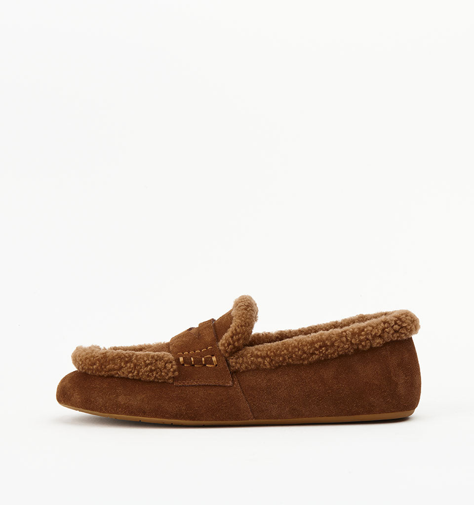 Alias Mae Tegan Shoe Mocha Suede Shearling