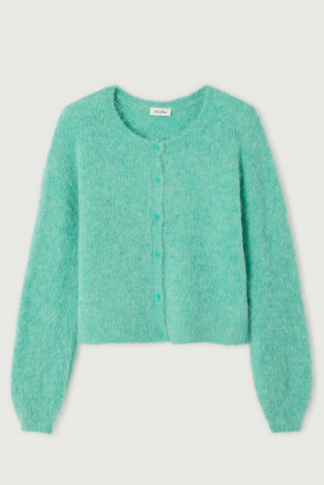 American Vintage Niby Cardigan Mint Syrup Melange