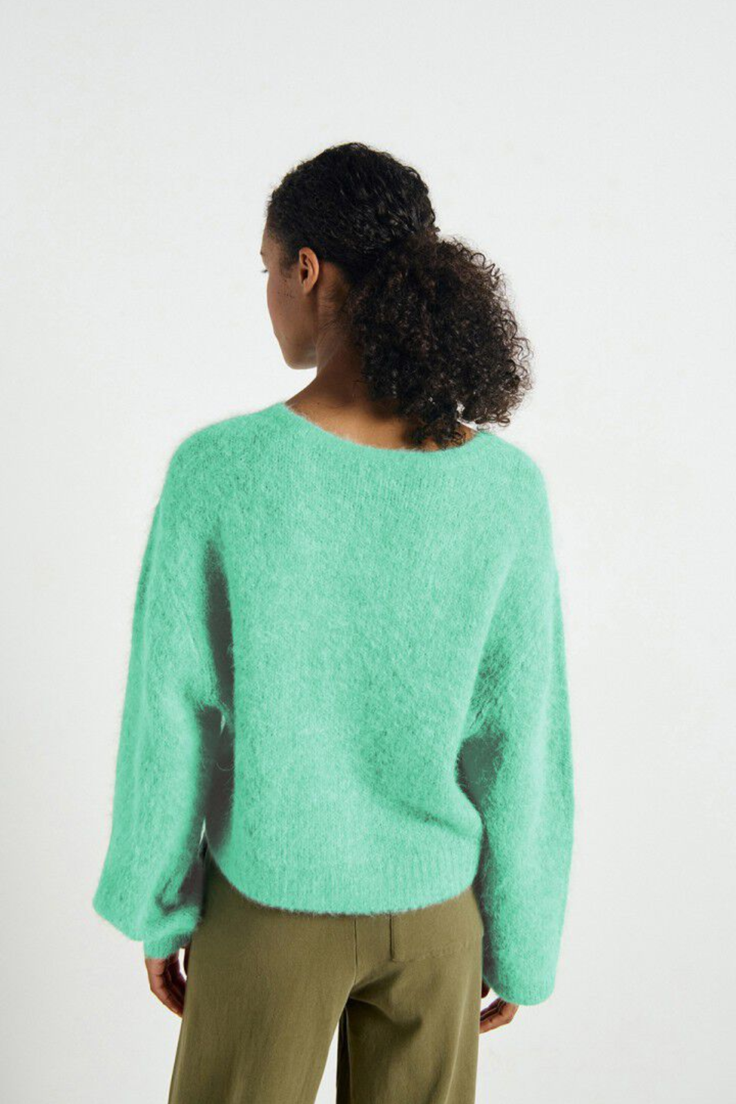 American Vintage Niby Cardigan Mint Syrup Melange