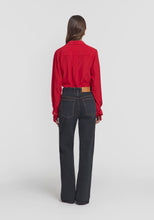 Load image into Gallery viewer, Viktoria and Woods Antidote Silk Shirt Flamenco Red