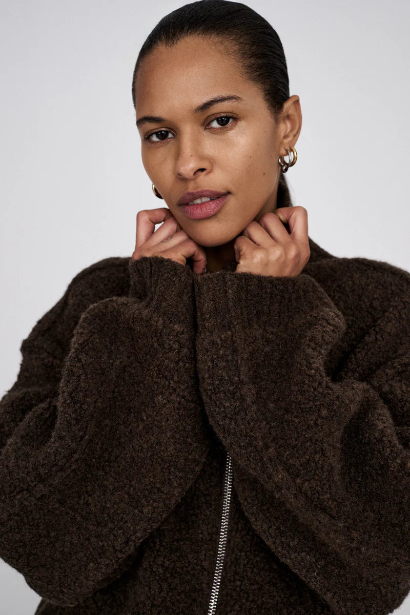 Rabens Saloner Sigal Jacket Dark Brown