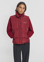 Load image into Gallery viewer, Viktoria and Woods Galactic Puffer Vest Sangria