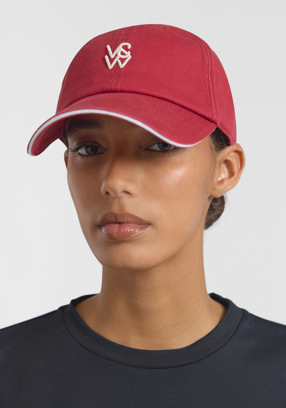 V & W Tipped Cap Scarlet