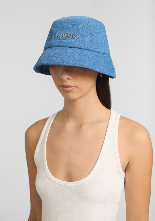 Woods Metal Bucket Hat - Denim