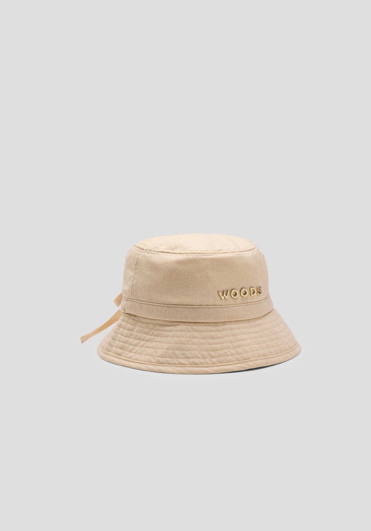 Woods Metal Bucket Hat - Ecru