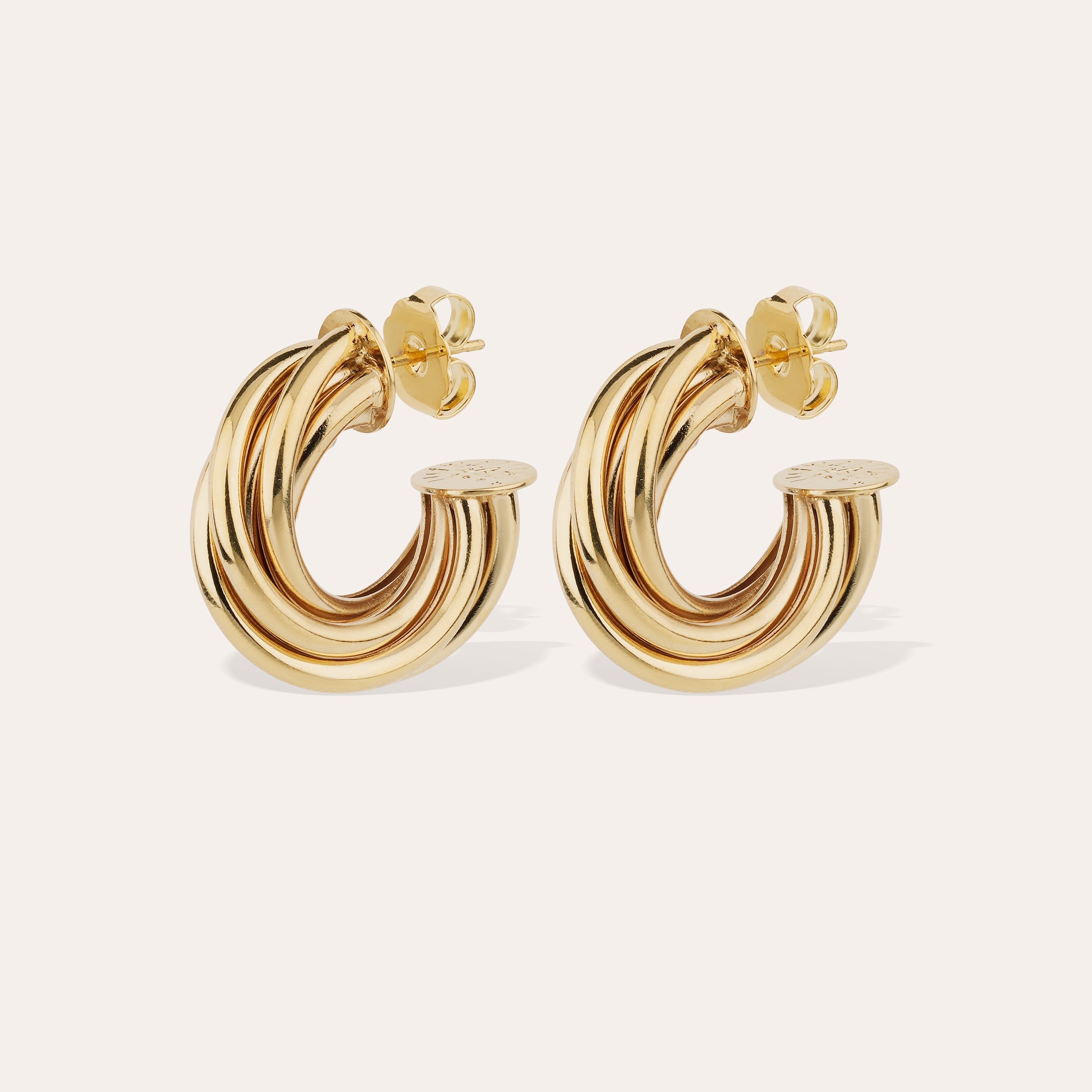 Gas Bijoux - Atik  hoop Earrings  - Gold Plated