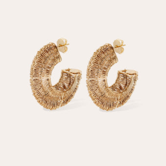 Gas Bijoux Crocus Filea Hoop Earrings - Pierced