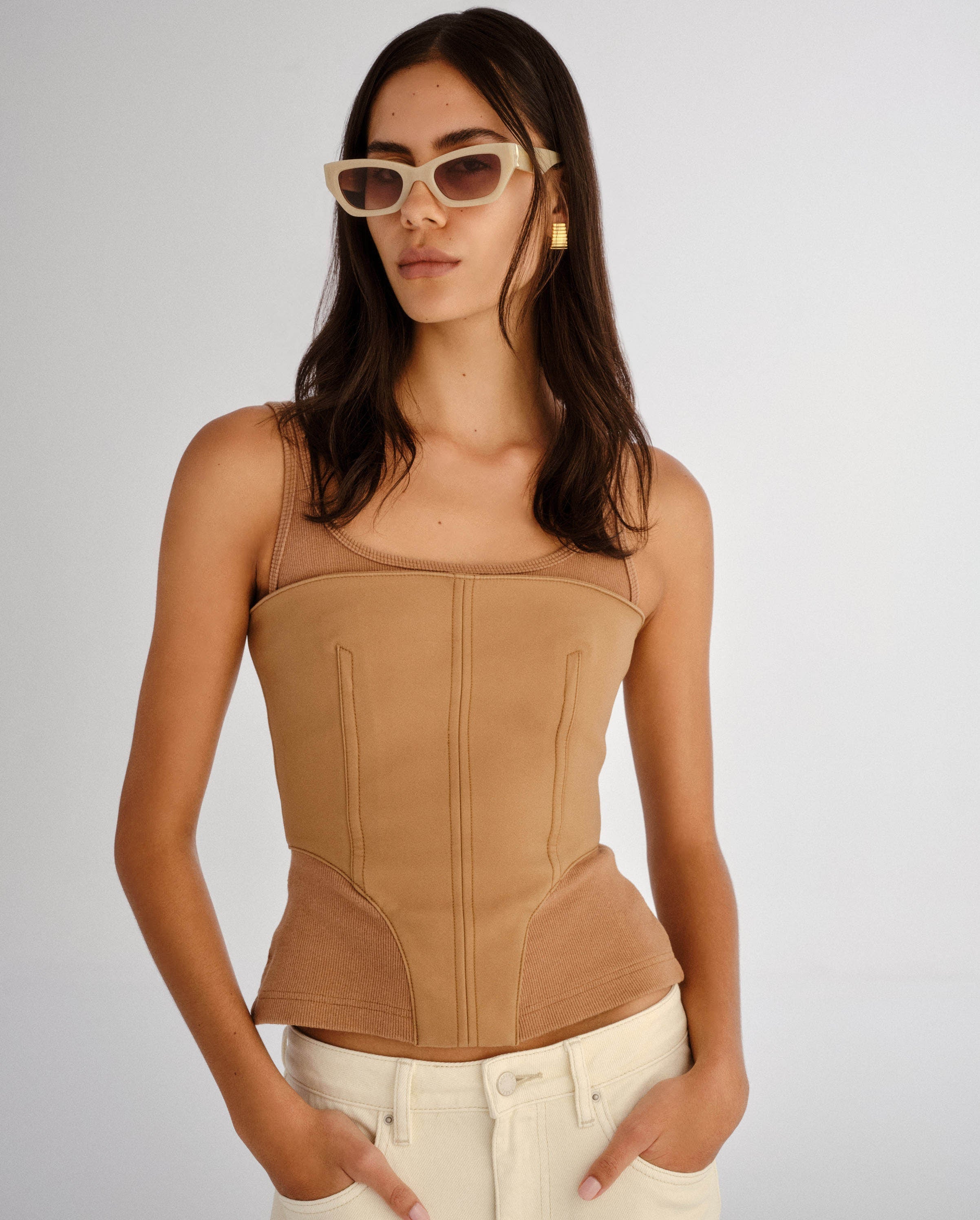 Luv Lou Sutton Sunglasses Nude Haze