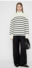 Load image into Gallery viewer, Anine Bing Courtney Sweater Ivory and Black Stripe