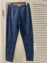 Load image into Gallery viewer, Estilo Emporio Stretch Linen Pants Navy