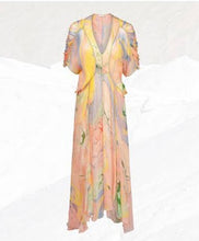 Load image into Gallery viewer, Mes Demoiselles Paris Dress Wave Teahupo Multicolour
