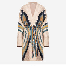 Load image into Gallery viewer, Mes Demoiselles Coat Zalla Beige  in Cotton and Berlap