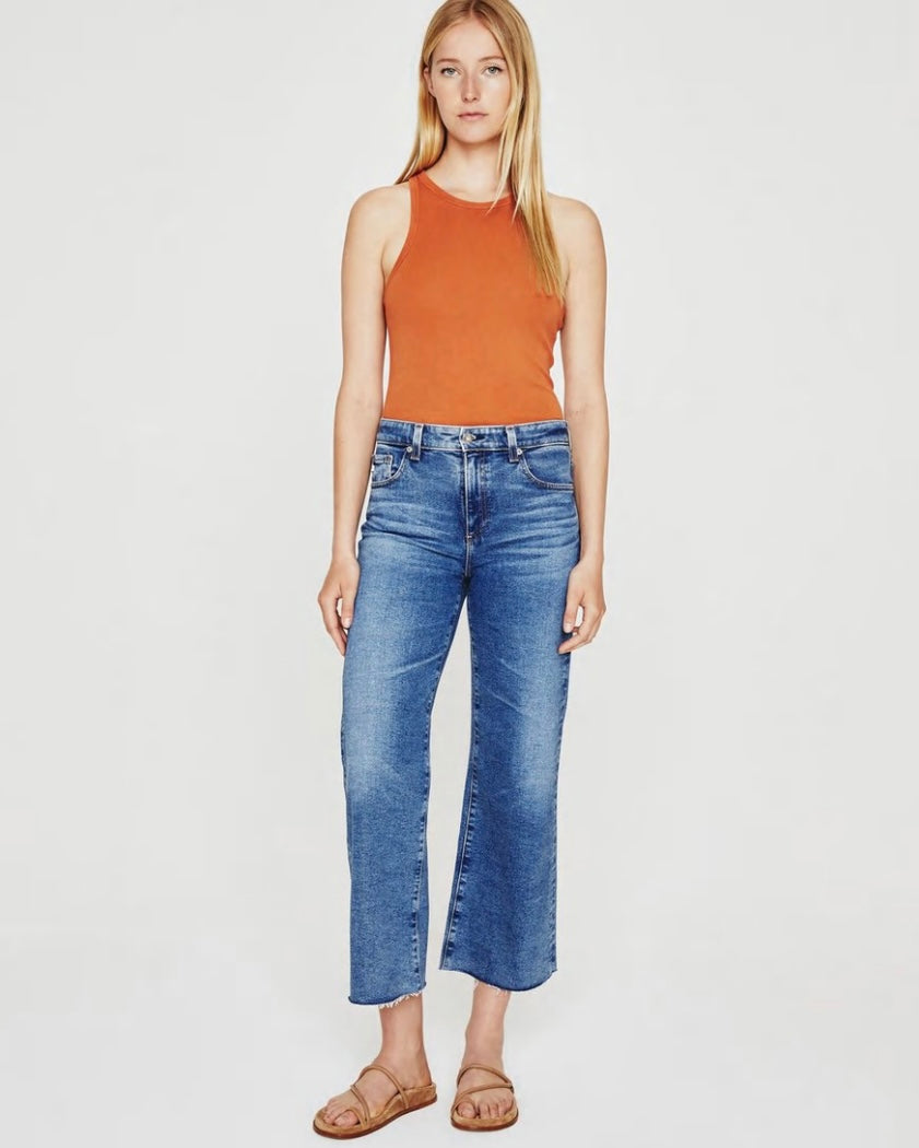 AG Saige Wide Leg Crop in Vp La Presad