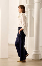 Load image into Gallery viewer, Le Stripe LA COVETURE L&#39;Opera Silk Dupion Pant - INK