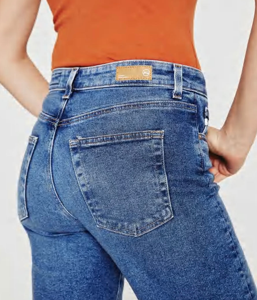 AG Saige Wide Leg Crop in Vp La Presad