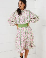 Load image into Gallery viewer, Binny Poppies - Printed Linen blend Midi Dress
