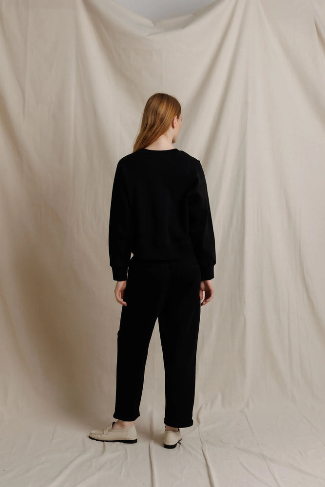 Perfect White Tee  - Sutton Pant - True Black