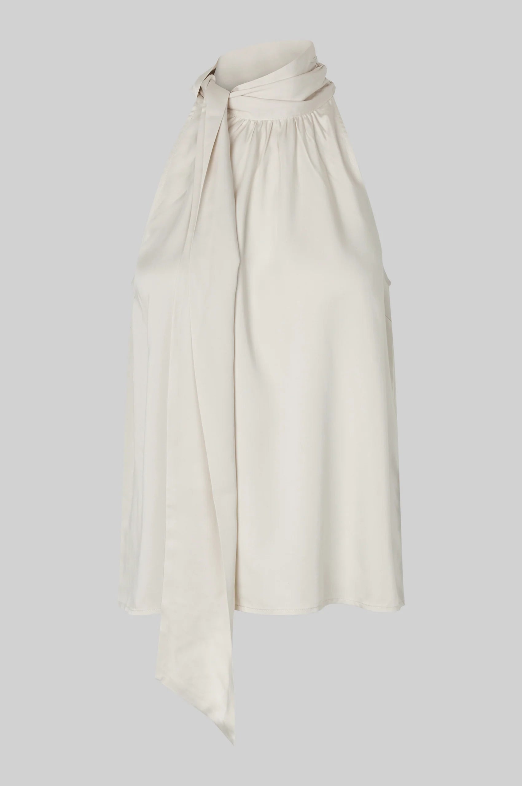 Second Female Kura Tie Neck Top Jet Stream  (white)