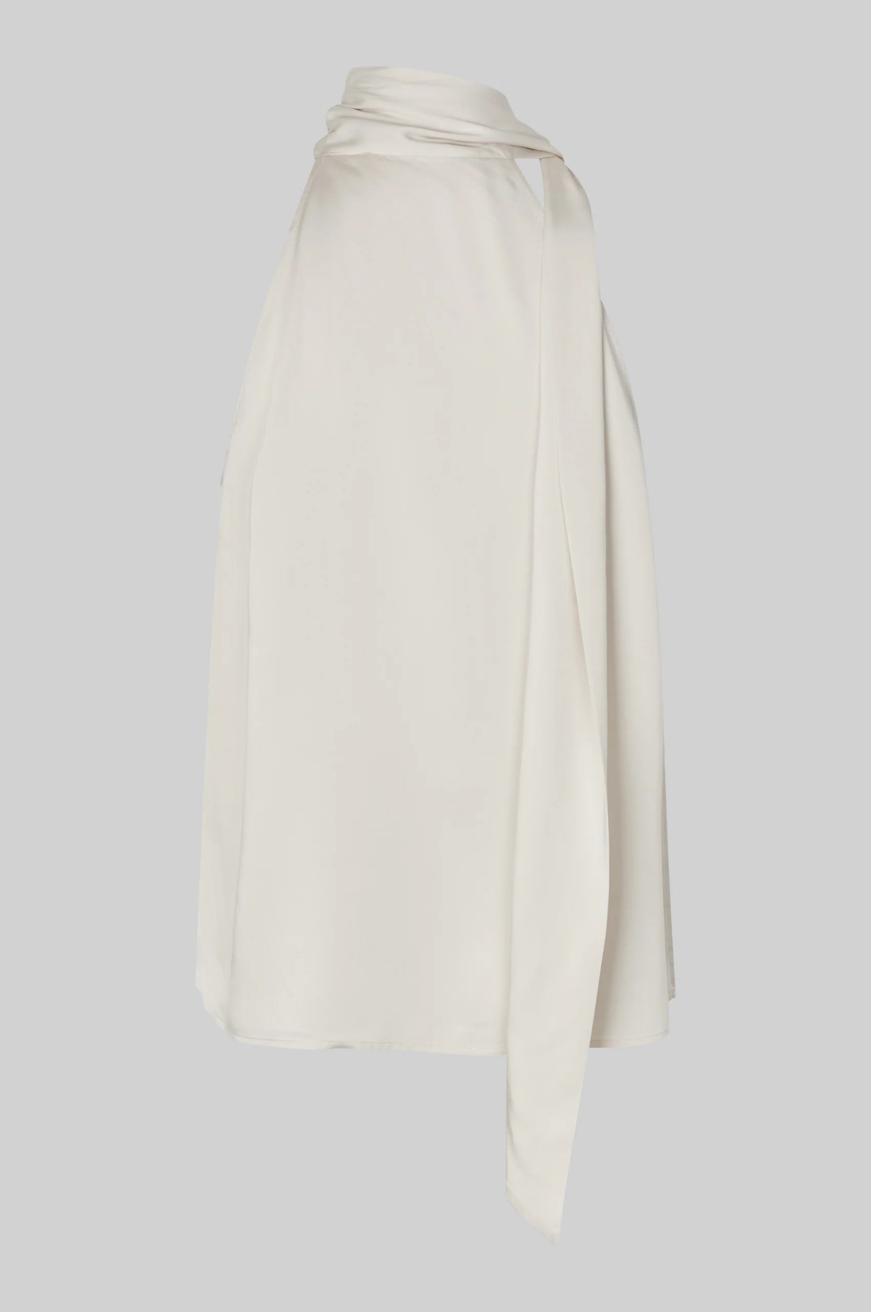 Second Female Kura Tie Neck Top Jet Stream  (white)