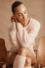 Load image into Gallery viewer, Cable Colour Me Bobble Jumper - Nude