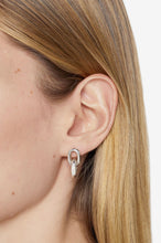 Load image into Gallery viewer, Anine Bing Link Drop Earrings in Silver