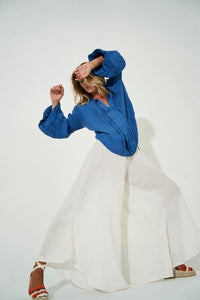 Estilo Emporio Heminway Top Voile Azure