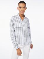 FRAME - Clean Safari Shirt in Surf Stripe