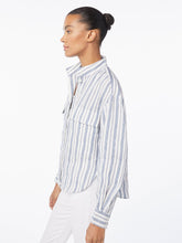 Load image into Gallery viewer, FRAME - Clean Safari Shirt in Surf Stripe