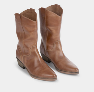 Ivy Lee  Copenhagen - Tracy Cowboy Boot in Dark Tan