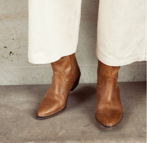 Ivy Lee  Copenhagen - Tracy Cowboy Boot in Dark Tan