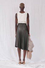 Load image into Gallery viewer, West 14th - Park Ave Pleat Skirt Bottlebrush Green