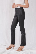 Load image into Gallery viewer, West 14th - Stanton Straight Leg Black Stretch Leather Pants