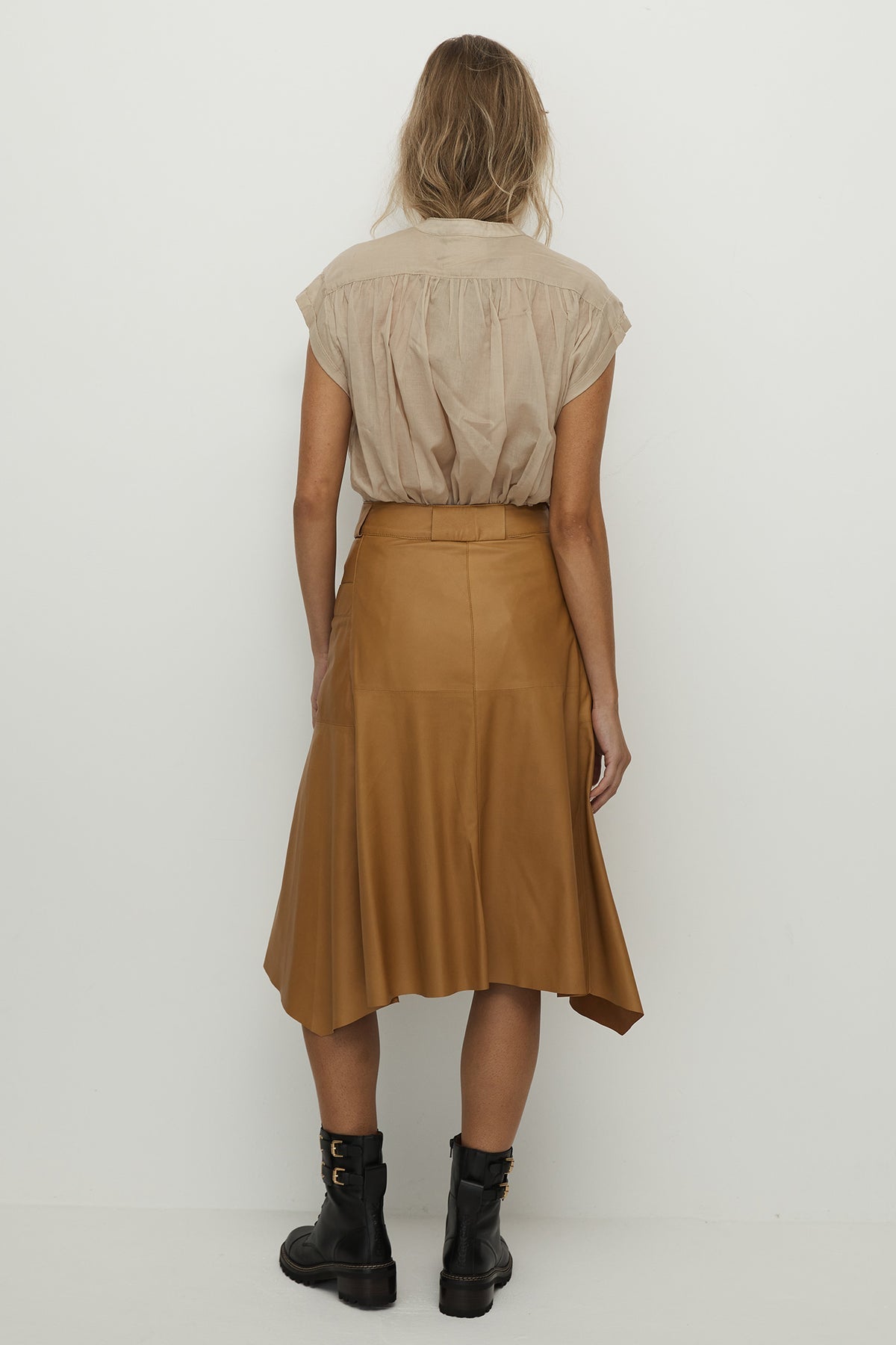 West 14th Hudson Skirt Camel