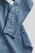 Load image into Gallery viewer, No Nationality Levon Linen Shirt Linen Blue