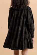 Load image into Gallery viewer, ByTimo - Cotton Slub Shift Dress Black