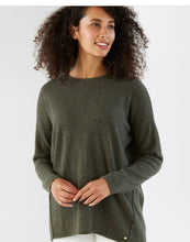 Load image into Gallery viewer, Mia Fratino Benni Cashmere Crew Military