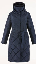 Load image into Gallery viewer, Cable Reversible Puffer Navy