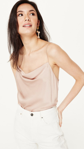 Cami NYC - Cowl Neck Axel Camisole in Stretch Silk