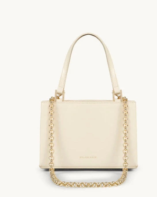 Dylan Kain Paltrow Bag Cream and Light Gold