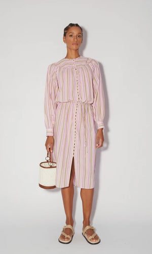 Magali Pascal Suleo Shirtdress Sunrise Stripes