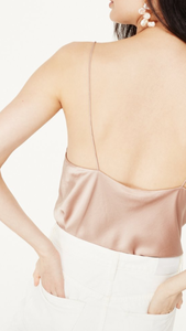 Cami NYC - Cowl Neck Axel Camisole in Stretch Silk