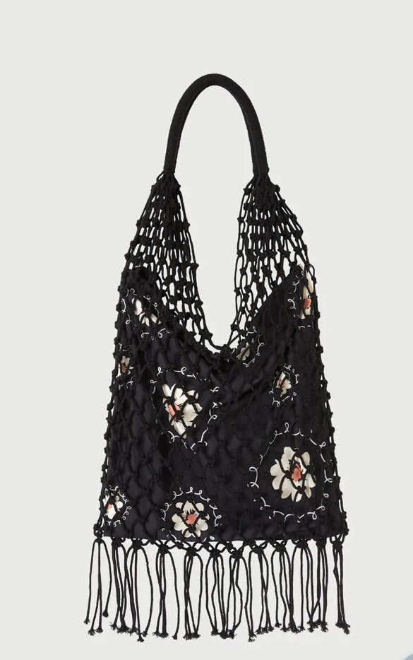 Lee Mathews Crochet Bag Black