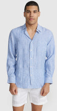Load image into Gallery viewer, ORTC Linen Blue and White Shirt