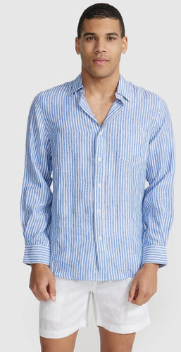 ORTC Linen Blue and White Shirt