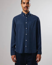 Load image into Gallery viewer, No Nationality Levon Regular Lyocell shirt - Navy Blue