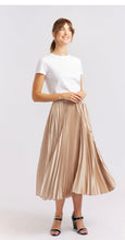 Load image into Gallery viewer, Alessandra Cosmos Pleated Skirt in Latte